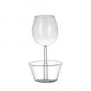 WINE GLASS ''NUTS BOWL'' グラス  ボウル ガラス クリア 便利 高さ20