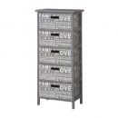 チェスト5段 アンティーク調 木製 おしゃれ 通販