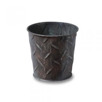 ブリキプランターポット 中 鉢 ガーデニング インテリア 庭 小物 通販