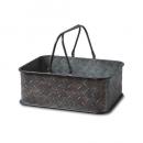 ブリキプツールボックス スクエア型 工具 小物 庭 収納 インテリア 通販