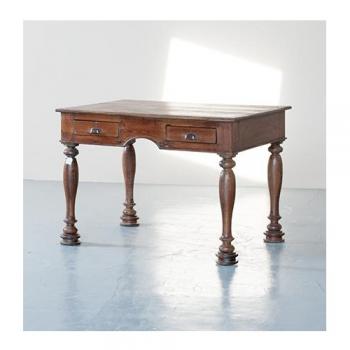 デスク アンティーク家具 おしゃれ 机 テーブル 木製 ヨーロピアン調 重厚感 優美 書斎