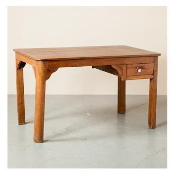 デスク アンティーク家具 おしゃれ テーブル 木製 ナチュラル 引き出し 机 丸角 シンプル