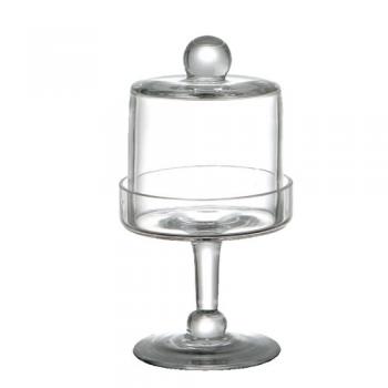 GLASS DOME (M) ガラスドーム クリア ティータイム キャニスター 高さ23