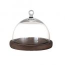 GLASS DOME MIRROIRS S ガラスドーム ディスプレイ 木製 おしゃれ 高さ18