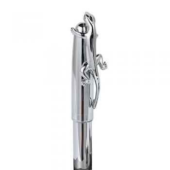 BALLPOINT PEN LIZARD CHROME 文具 長さ14.4