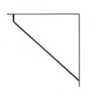 アイアンブラケット ブラック LLサイズ 支え棒 DIY 本棚 シンプル 通販