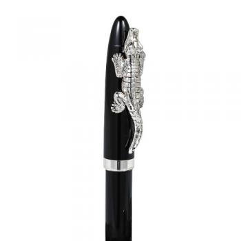BALLPOINT PEN CROCODILE BLACK 文具 ボールペン 長さ14.2