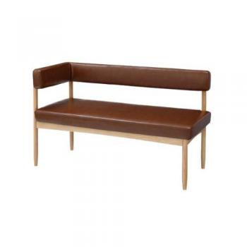 エコモ 片肘ソファ 木製 おしゃれ カフェ風 通販