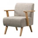 モティ  一人掛ソファ 木製 おしゃれ ファブリック 通販