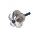 フラワーガラスノブ つまみ クリスタル調 アンティーク レトロ DIY 通販