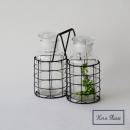 プランタースタンド  室内 アンティーク調 ガラス 通販