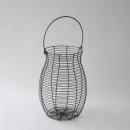 IRON カーブ バスケット トール かご ブラック おしゃれ アイアン 高さ32