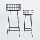 IRON プランタースタンド (S) かご アイアン ブラック おしゃれ ディスプレイ 高さ61