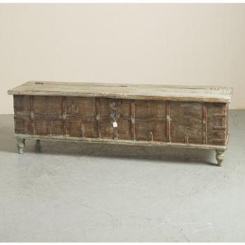 ウッドボックス アンティーク家具 おしゃれ 木製 シャビー 収納ボックス ワイド ヴィンテージ調