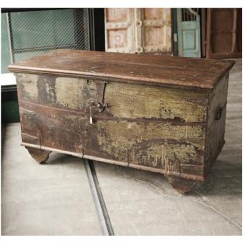 ウッドボックス アンティーク家具 おしゃれ 木製 シャビー 収納ボックス ヴィンテージ調 チーク