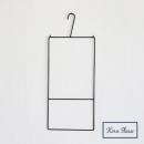 IRON レクタングル ハンガー 2個セット ブラック アイアン シンプル おしゃれ 高さ60