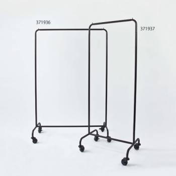 IRON ハンガーラック W/キャスター (L) アイアン ブラック シンプル 幅100