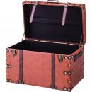 トランクセット 収納 茶 ブラウン アンティーク調 箱  トレジャーボックス インダストリアル