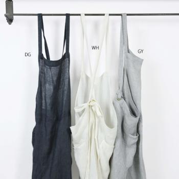 エプロン 肩掛け リネン おしゃれ 素敵 通販