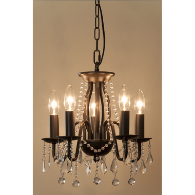 シャンデリアオブジェ キラキラクリア アンティーク調 ドロップS おしゃれ華やか 蝋燭