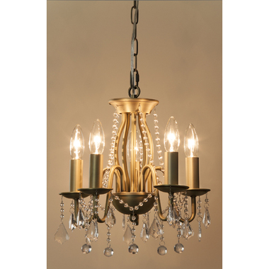 シャンデリアオブジェ キラキラクリア アンティーク調 ドロップS おしゃれ華やか 蝋燭