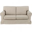 カバーリングソファ(3人掛) カウチ  木フレーム ファブリックソファ ベージュ　　　　　