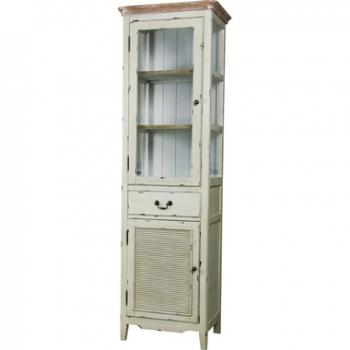 キャビネット 白 アンティーク調 木製 フレンチ ベージュ おしゃれ