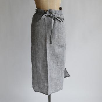 スカートエプロン ラップスカート リネン おしゃれ 通販