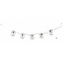 アルファベット型の吊り下げランプ HOUSE LED電球使用可 ライト ワイヤー アイアン