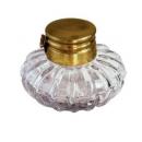 真鍮製 ブラス&ガラス インク壺 BUD 金色 箱 金属 ボトル 3個セット 手作り 瓶