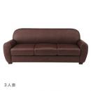 ソフトレザー貼りレトロソファ(3人掛)ブラウン 茶 革 人気 アンティーク調 インダストリアル