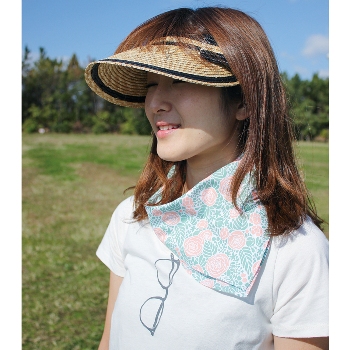 雑誌掲載商品 虫よけバンダナ 虫よけ おしゃれ BBQ コットン100 綿 こども おとな ペット