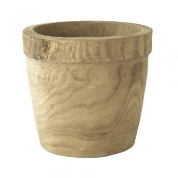 CARVING BG POT 天然木 アンティーク調 ナチュラル 雑貨  ディスプレイ 植物