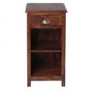 ウッドシェルフ 引出し付 収納家具 インテリア ラック 高さ78 棚2段 通販