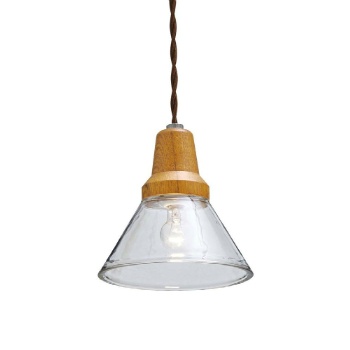 ペンダントライト クリア LED電球付き 壁スイッチ ナチュラルな雰囲気