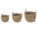 ファインバスケット set3 ガーデン雑貨 ナチュラル プランターカバー 直径260~360