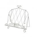 ヴィスレシピスタンド ホワイト アンティーク調 おしゃれ アイアン ディスプレイ 高さ290