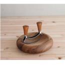 ハーブ 木製 ウッド 手料理 粉砕 ホームパーティー 茶 ブラウン キッチンツール 調理器具