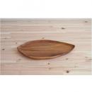 リーフプレート 木製 ウッド 手料理 おもてなし ホームパーティー 茶 ブラウン 皿 葉