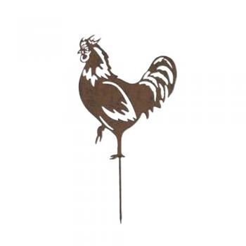 アマンガーデンピック05 ガーデン雑貨 ブラウン ニワトリ オブジェ おしゃれ 高さ370