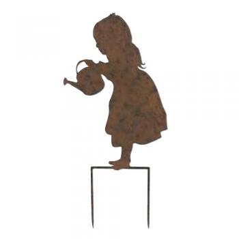 アマンガーデンピック07 ガーデン雑貨 ブラウン 女の子 オブジェ おしゃれ 高さ445