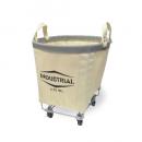 INDUSTRIALカート アイボリー カジュアル ランドリーバスケット 布 収納 高さ610