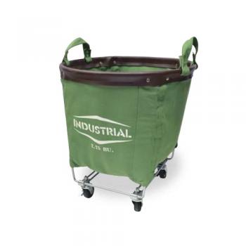INDUSTRIALカート グリーン カジュアル ランドリーバスケット 布 収納 高さ610