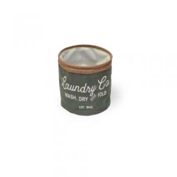 Raundry&CoバスケットS カーキ カジュアル ランドリーバスケット 布 収納 高さ200