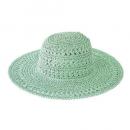 つば広帽子 日よけ 紫外線 レジャー ウォーキング アウトドア ガーデニング 緑 かわいい