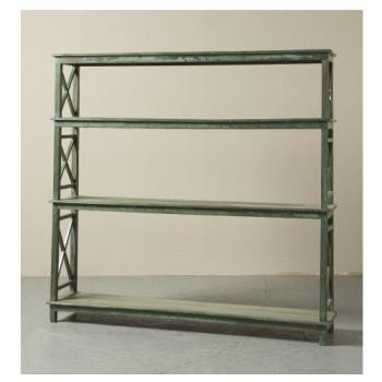 オープンシェルフ アンティーク家具 おしゃれ 木製 4段 シンプル 棚