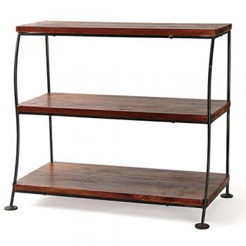 ウッドワイドシェルフ 3段 棚 ラック 収納家具 インテリア 高さ45 通販