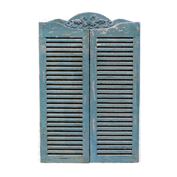 壁掛け ウィンドウフレーム アンティーク シャビー 青 レトロ ガール パリ フレンチ ナチュラル