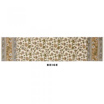 プリントテーブルランナー ベージュ 雑貨 リビング 机 食卓 幅140 通販