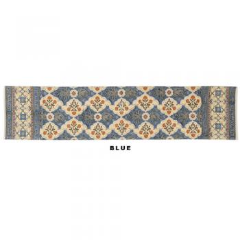 プリントテーブルランナー ブルー 雑貨 リビング 机 食卓 幅140 通販